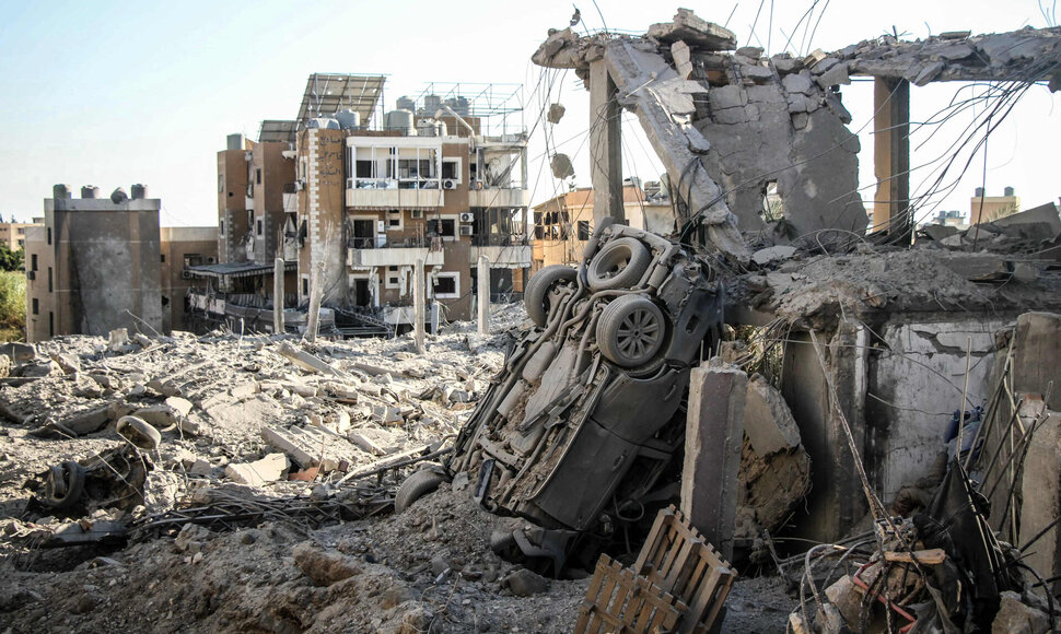 Izraelio smūgių Libane padariniai / KAWNAT HAJU / AFP