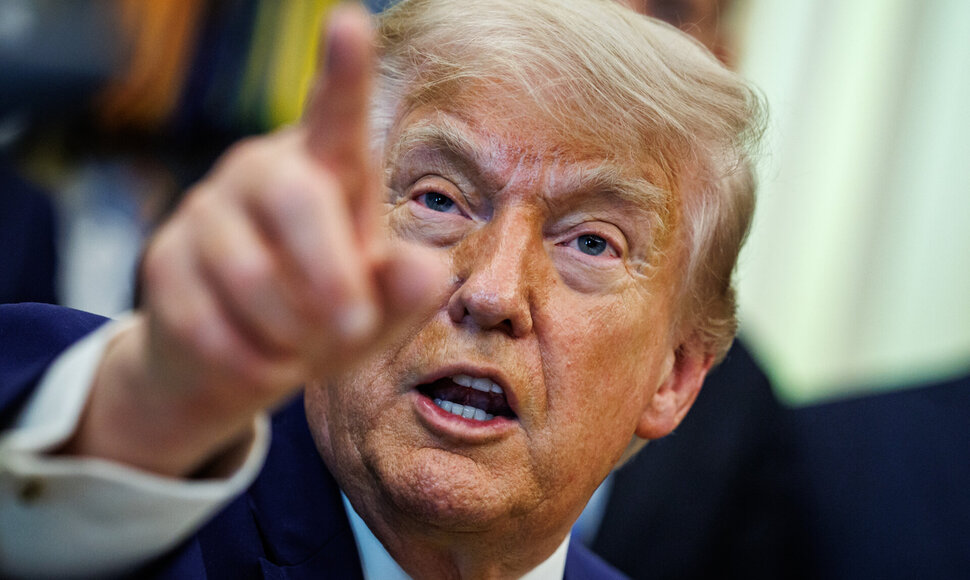 Donaldas Trumpas / Samuel Corum - Pool via CNP / picture alliance / Consolidated News Photos