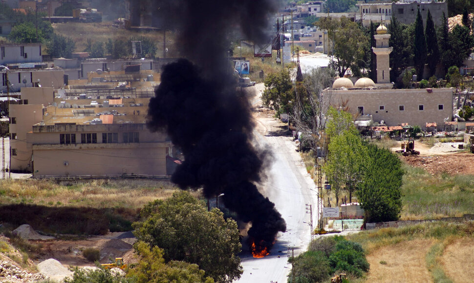 Izraelio smūgio Libane padariniai / ABBAS FAKIH / AFP