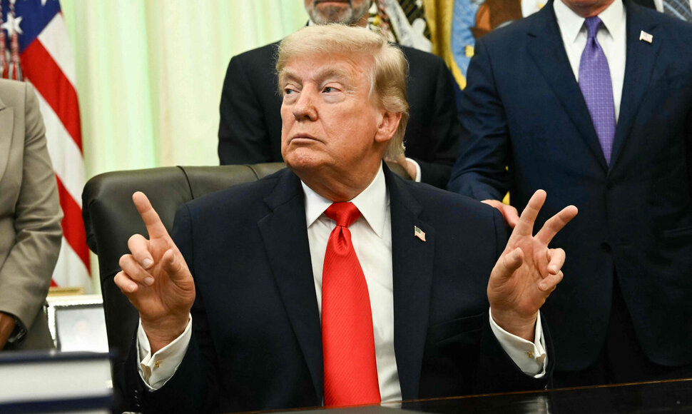 Donaldas Trumpas / KENT NISHIMURA / AFP