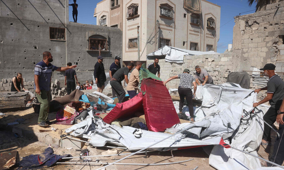 Izraelio smūgių Gazos Ruože padariniai / BASHAR TALEB / AFP