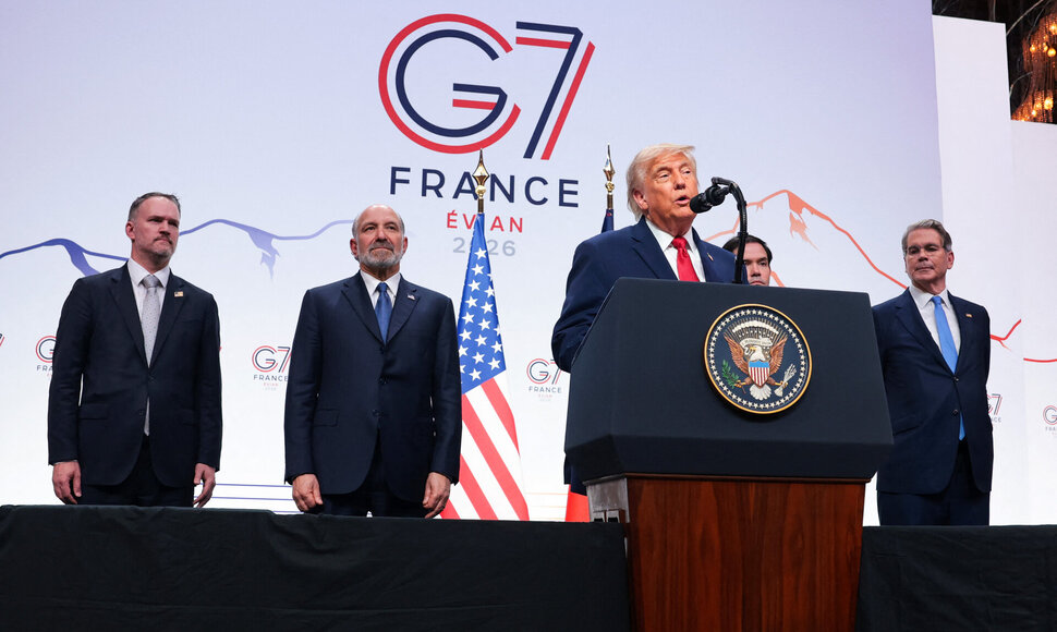 Donaldas Trumpas G7 susirinkime / ANNA MONEYMAKER / Getty Images via AFP