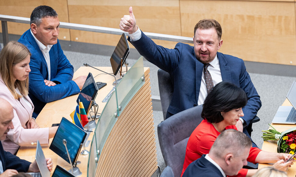 Neeilinė Seimo sesija dėl prezidento vetuoto &Scaron;vietimo įstatymo / Paulius Peleckis nuotr.
