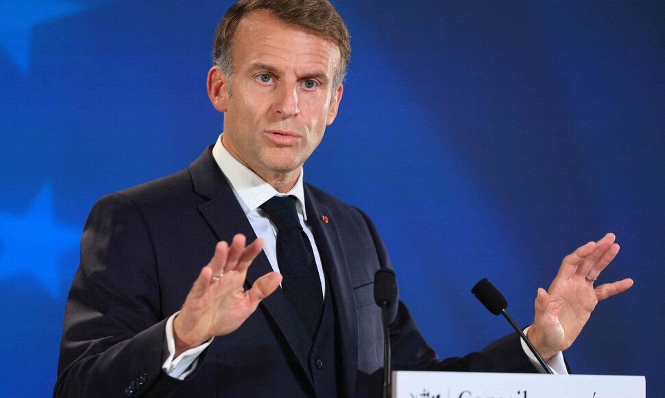 Emmanuelis Macronas / LUDOVIC MARIN / AFP