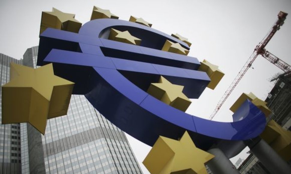 Euro simbolis prie Europos Centrinio Banko