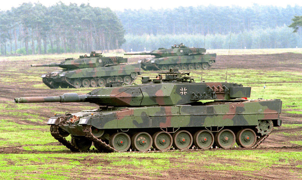 Vokiečių kariuomenės tankas „Leopard 2“