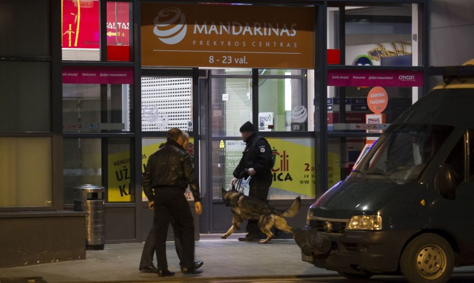 Vilniuje evakuotas prekybos centras „Mandarinas“