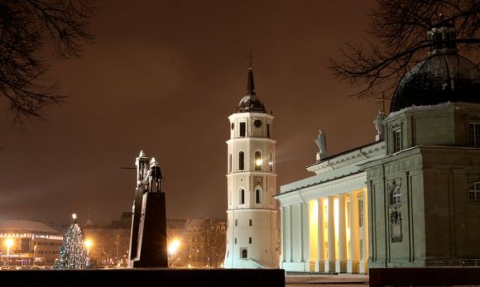 Žiemiška naktis Vilniuje