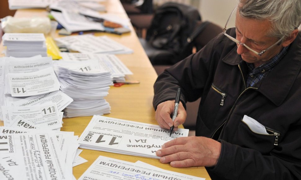 Donecke ruošiamasi referendumui