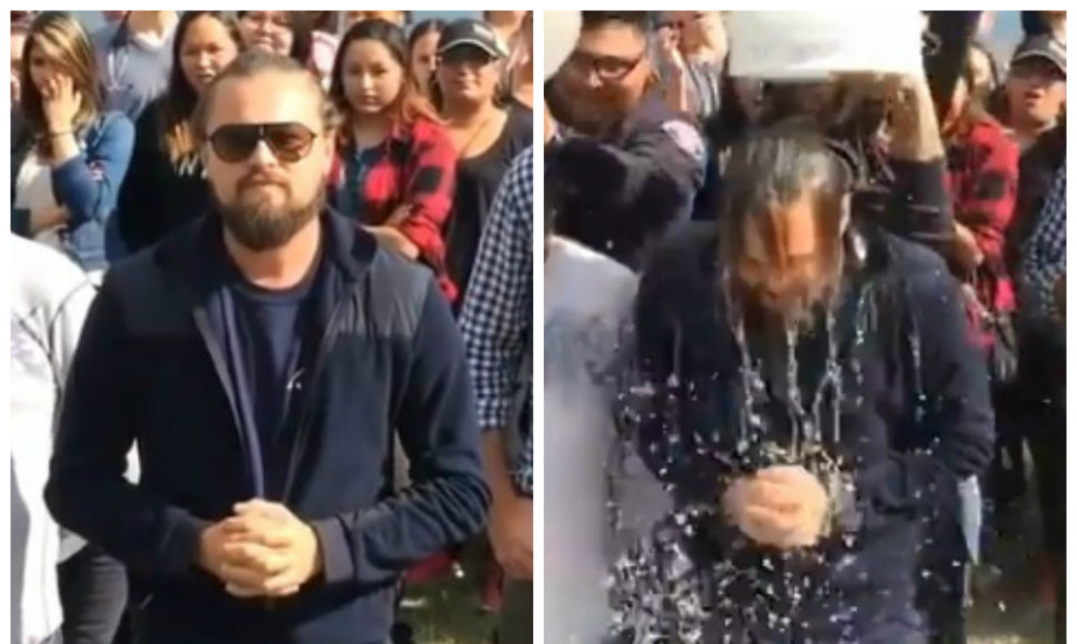 Leonardo DiCaprio priėmė ledinio vandens iššūkį