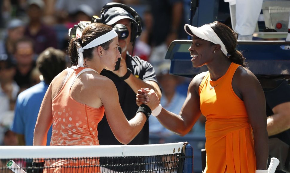 Anastasija Sevastova ir Sloane Stephens