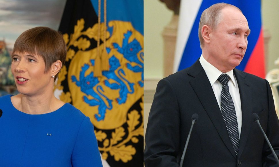 Kersti Kaljulaid ir Vladimiras Putinas