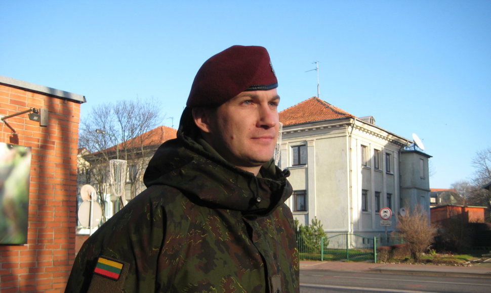 Krašto apsaugos savanorių pajėgos žemaičių apygardos 3-iosios rinktinės štabo viršininkas majoras Mindaugas Statkus