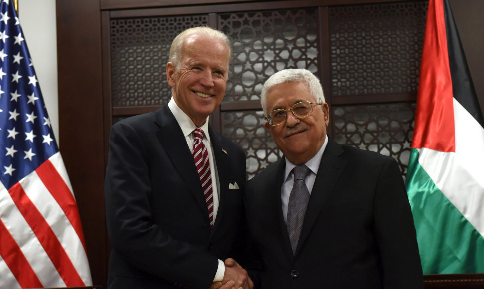 Joe Bidenas ir Mahmudas Abbasas 2016 m.