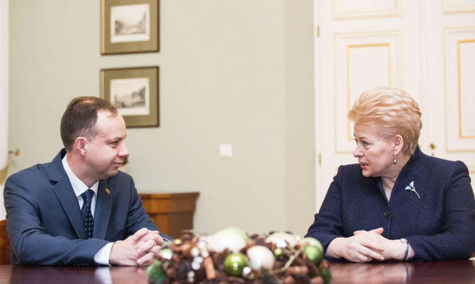 Aurelijus Veryga ir Dalia Grybauskaitė