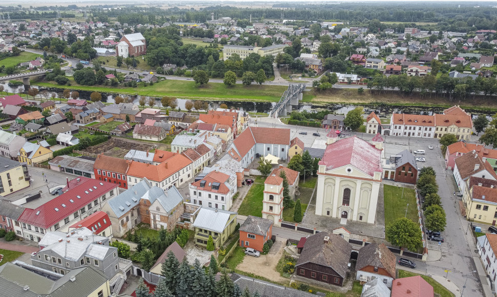 Kėdainių miestas iš aukštai