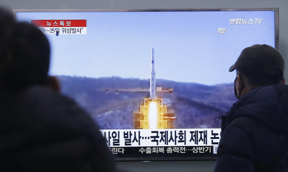 Šiaurės Korėjos raketos startas