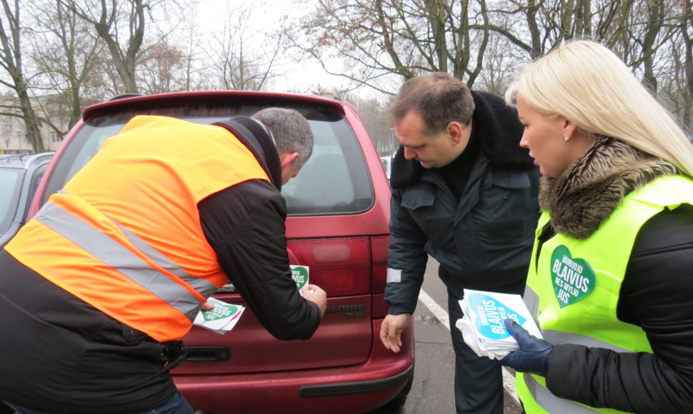 Policijos akcija Biržuose