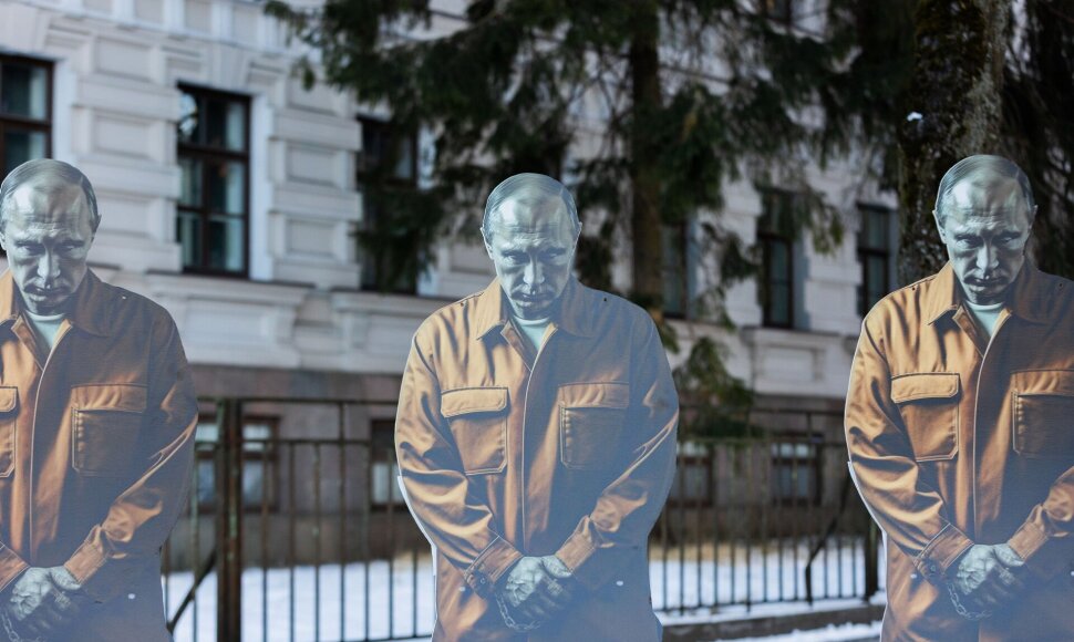 akcija &bdquo;PUTinJail&ldquo; / Patricija Adamovič/BNS nuotr.