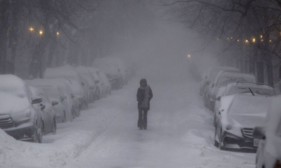 Bostoną ir kitus JAV šiaurės rytų miestus nuklojo sniegas