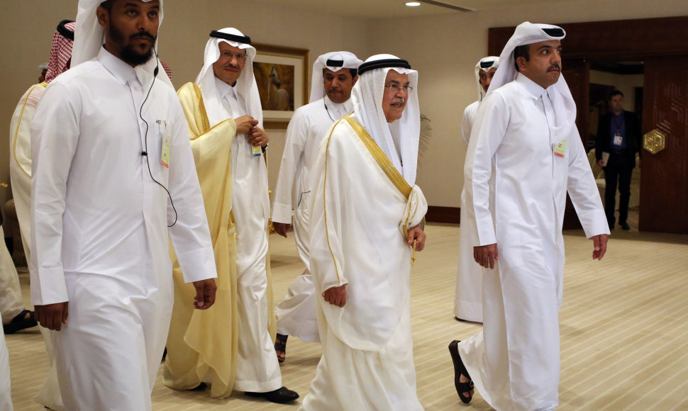 Saudo Arabijos delegatai atvyksta į derybas Dohoje