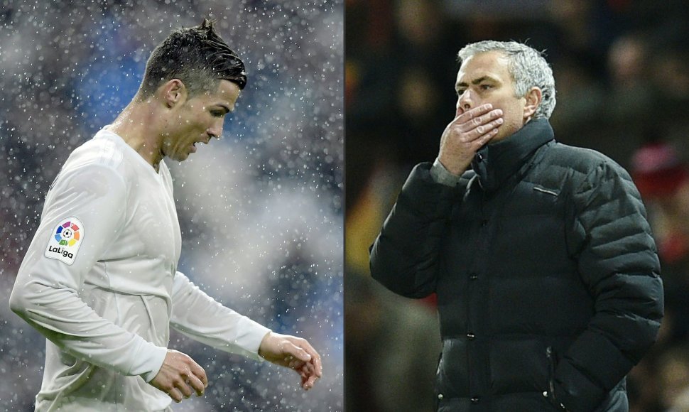Cristiano Ronaldo ir Jose Mourinho