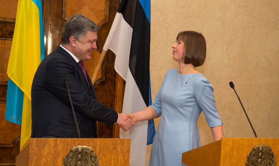 Kersti Kaljulaid ir Petro Porošenka Taline.