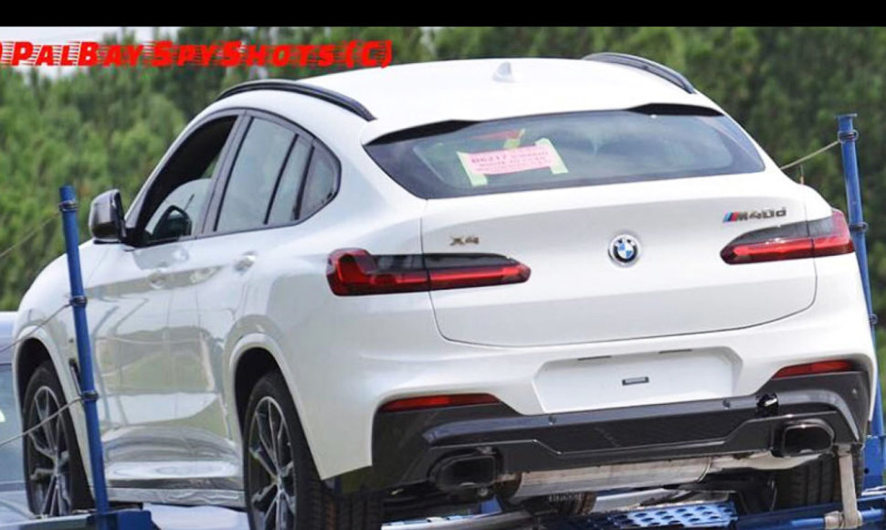 Nutekintos pirmosios BMW X4 (2019 m.) nuotraukos: pokyčius pastebėti nesunku
