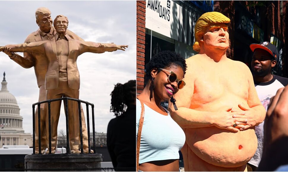 Donaldo Trumpo skulptūros