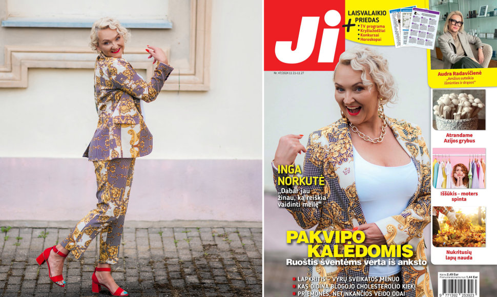 Inga Norkutė ir žurnalo „Ji“ Nr. 47 