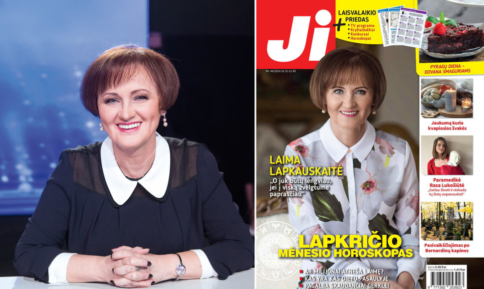 Laima Lapkauskaitė ir žurnalo „Ji“ Nr. 45 