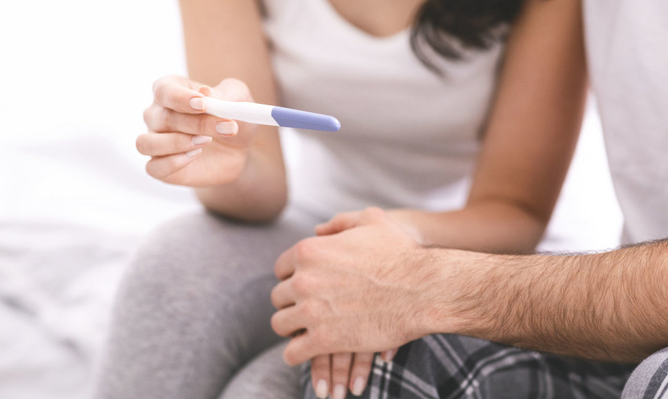 Pora stebi nėštumo testo rezultatus