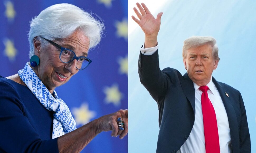 Christine Lagarde ir Donaldas Trumpas