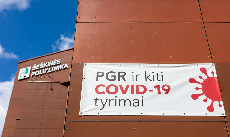 COVID-19 tyrimai Vilniaus poliklinikose