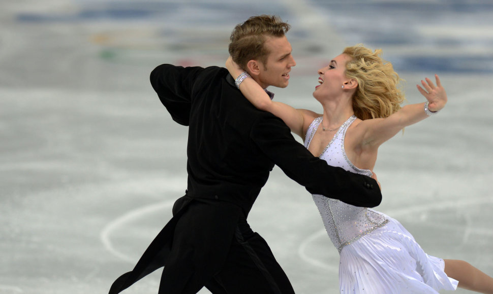 Deividas Stagniūnas ir Isabella Tobias startavo Sočio olimpiadoje