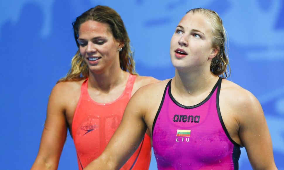 Julija Jefimova ir Rūta Meilutytė