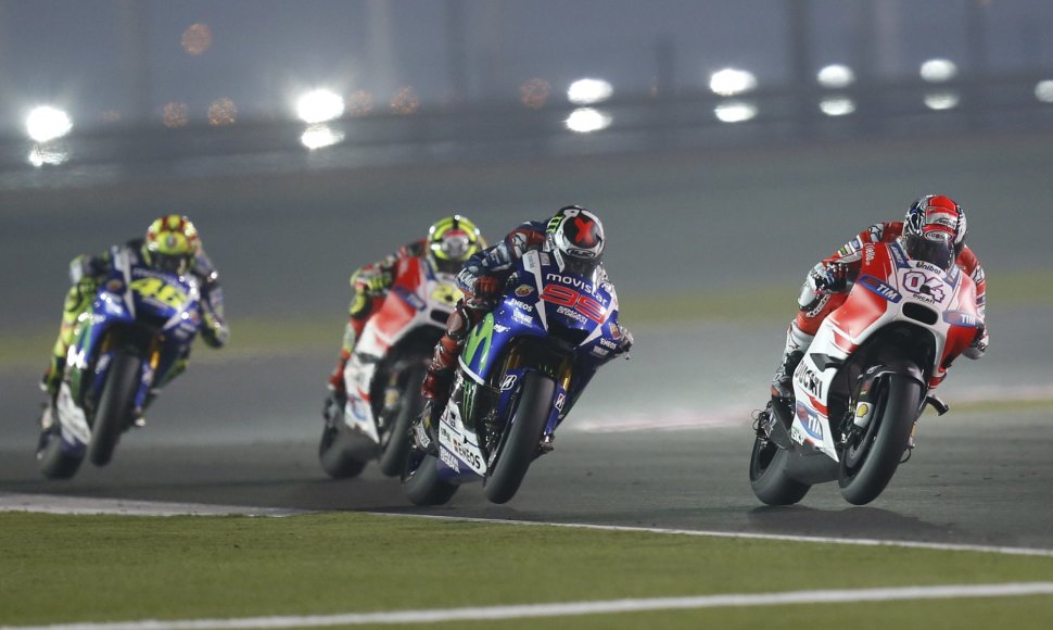 Pirmosios 2015-ųjų sezono „Moto GP“ lenktynės Katare