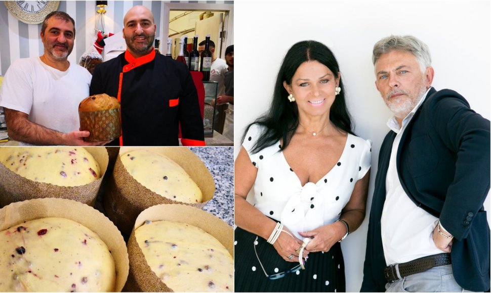 Autoriai, „Trabucchi“ konditeriai Gianluca ir Mirko ir pastarųjų kurtas „panettone“ su uogomis