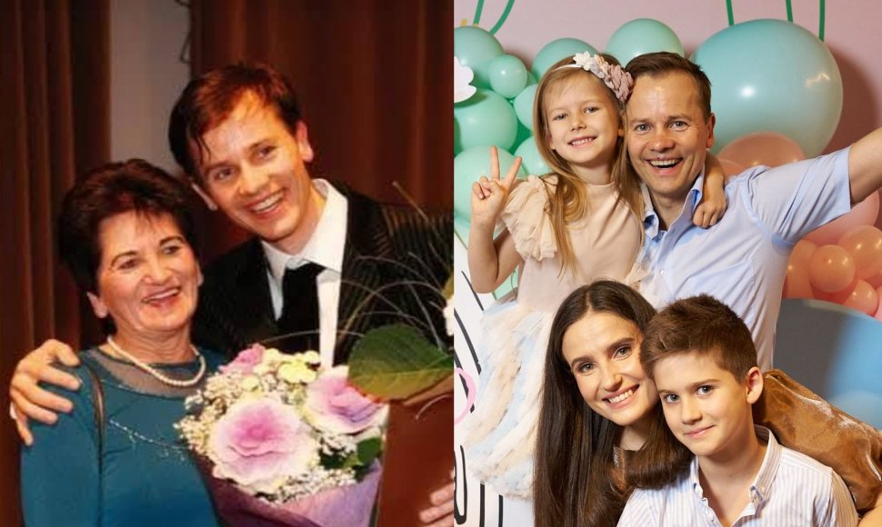 Nerijus Juška su šeima