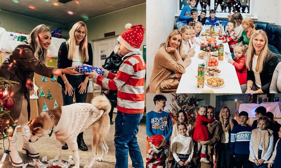 Gerda Žemaitė artėjančių Kalėdų proga lankėsi vaikų dienos centruose
