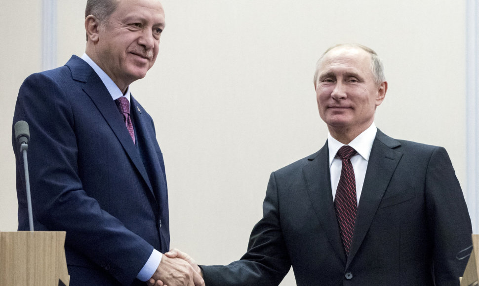 Vladimiras Putinas ir Recepas Tayyipas Erdoganas