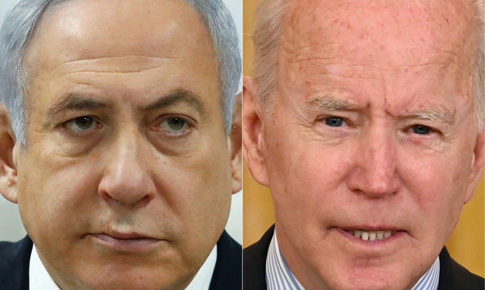 Joe Bidenas ir Benjaminas Netanyahu