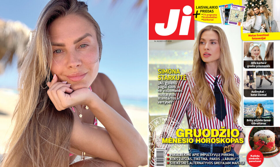 Simona Starkutė / Žurnalo &bdquo;Ji&ldquo; Nr. 48 vir&scaron;elis