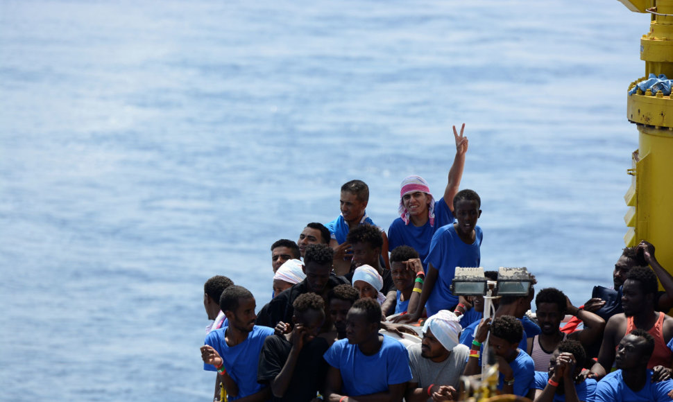 Migrantai laive „Aquarius“
