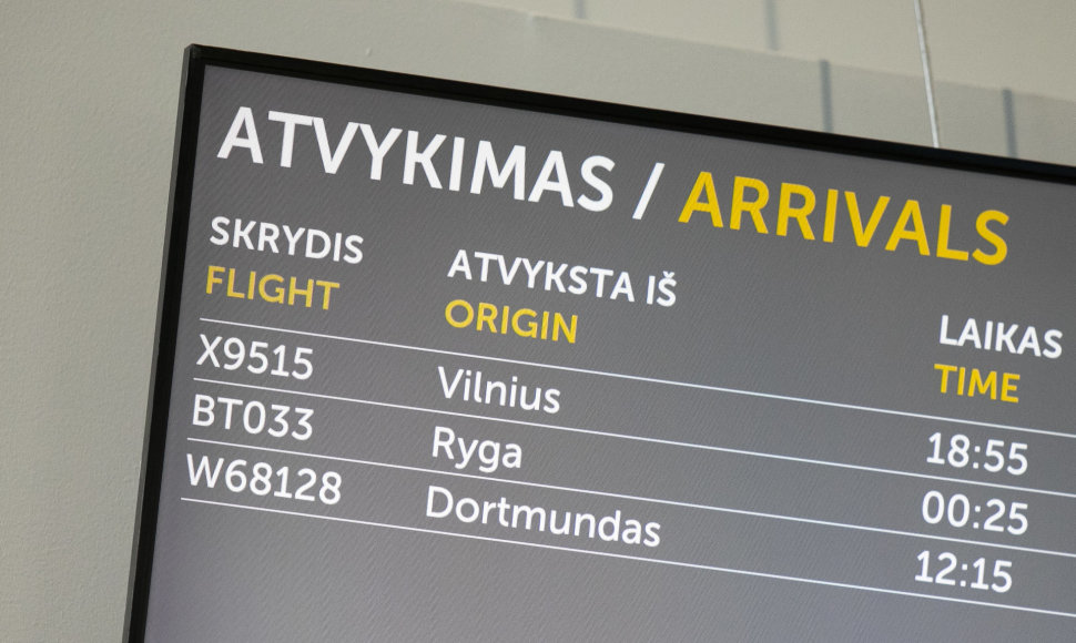 Palangoje nusileido lėktuvas iš Vilniaus