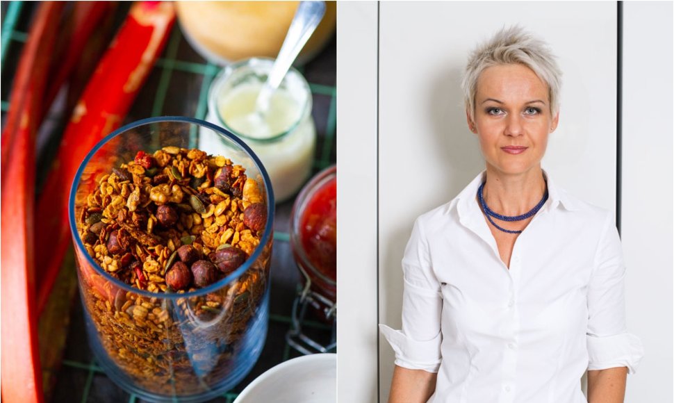 Nida Degutienė ir jos gaminta granola