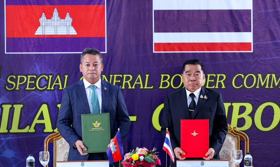 Tailando ir Kambodžos atstovai / AGENCE KAMPUCHEA PRESSE (AKP) / AFP