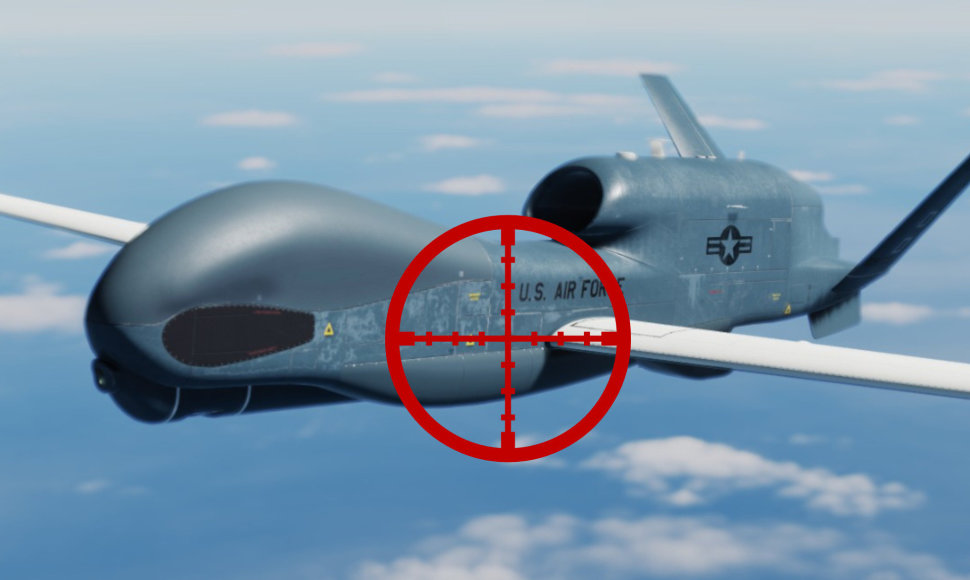 JAV žvalgybinis dronas „Global Hawk“