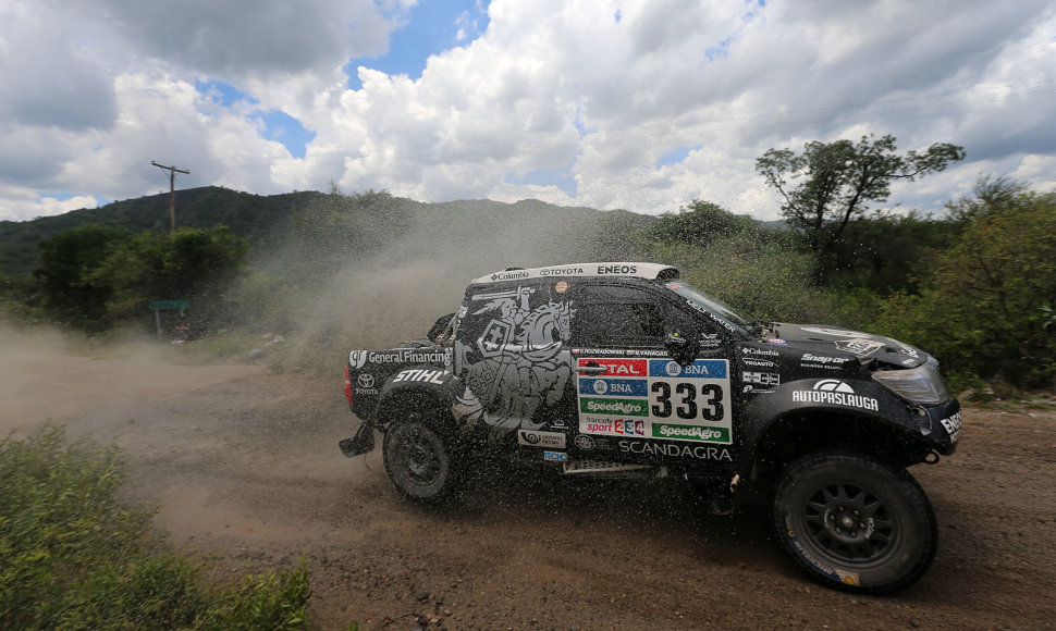 Benedikto Vanago ekipažas Dakaro ralyje