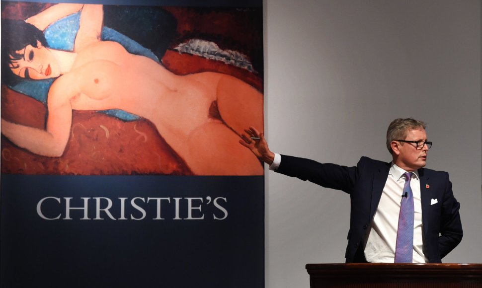 Christie's aukcione parduotas A.Modigliani kūrinys